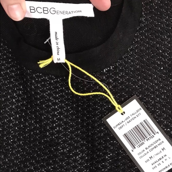 NWT BCBGeneration Sleeveless Mini Black Dress Med - Picture 3 of 6